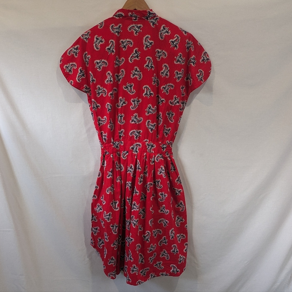Vintage Sweet Young Thing 100% Cotton Bandana Print Romper Dress Size Medium - Picture 9 of 12